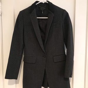 Rag & Bone Peak-Lapel One-Button Plaid Blazer